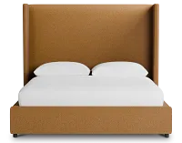 Captiva Elite Light Brown 60" Upholstered Shelter Bed