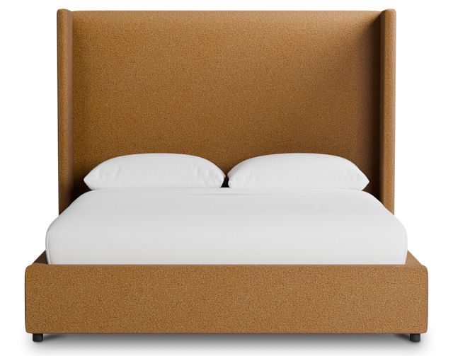 Captiva Elite Light Brown 60" Upholstered Shelter Bed