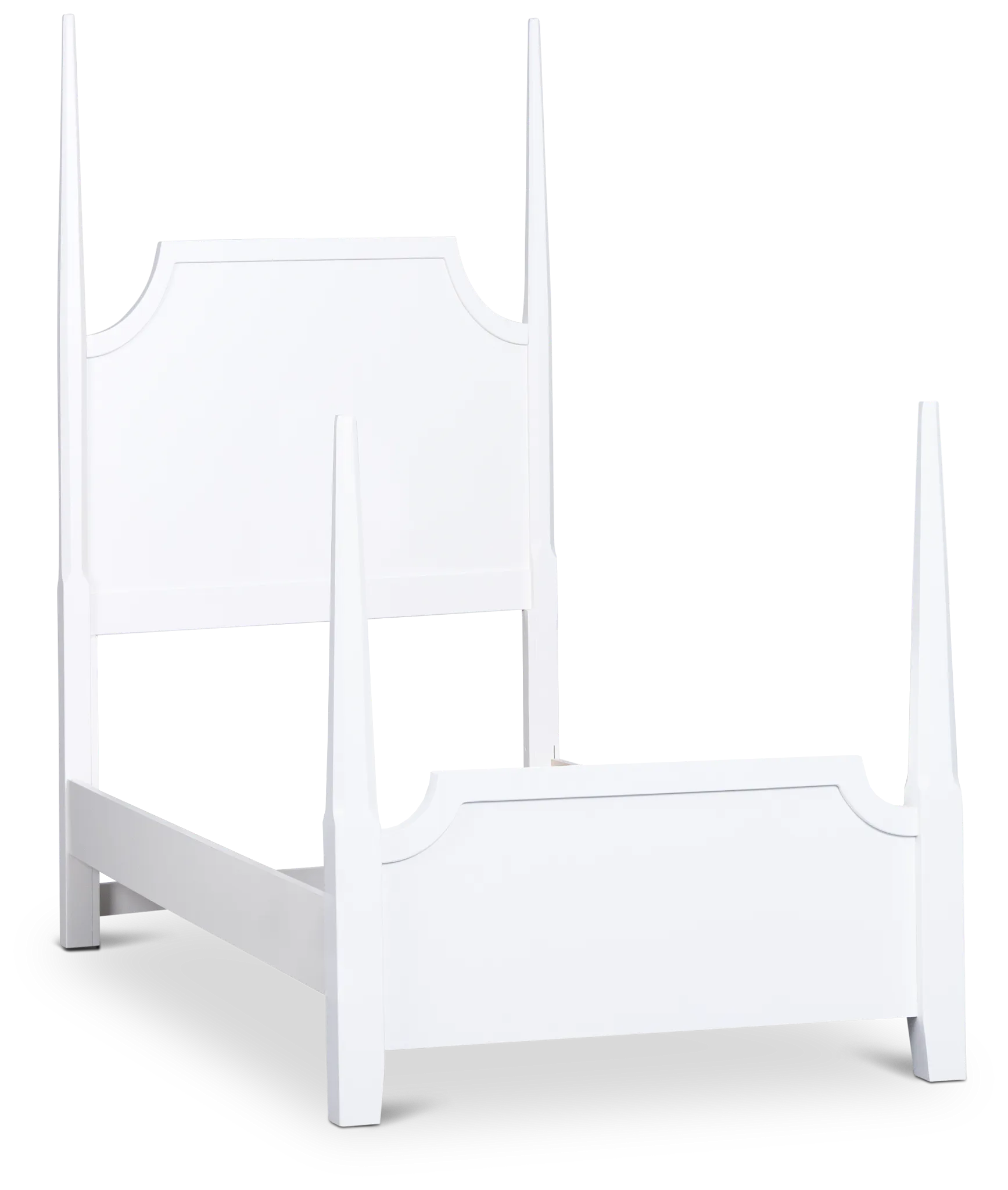 Carolina White Poster Bed