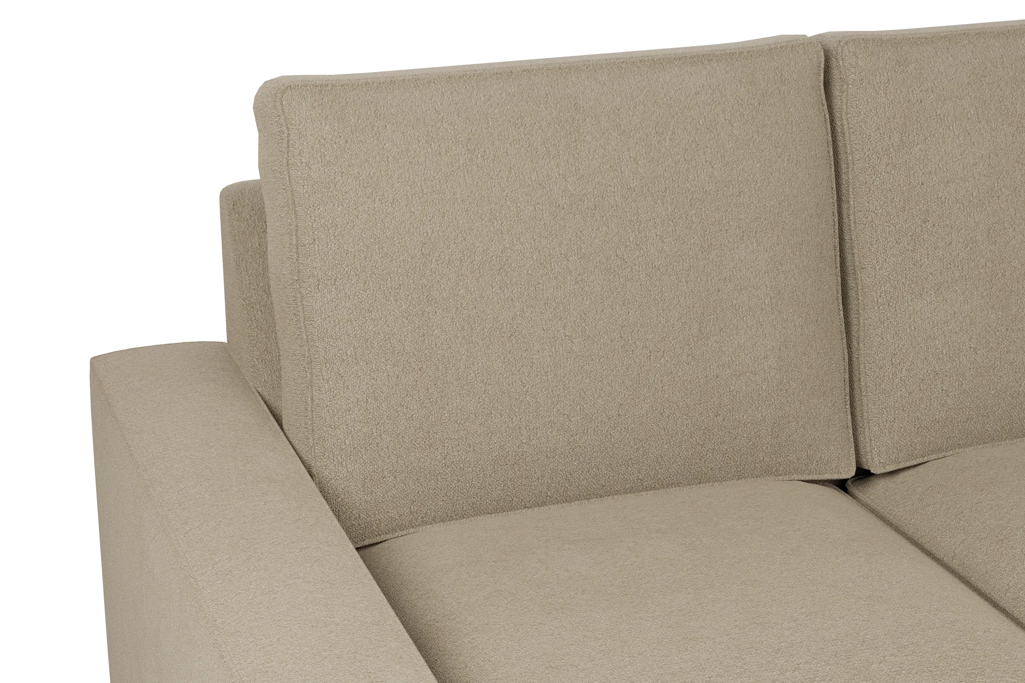 Edgewater Elite Taupe 96" Sofa W/ 3 Cushions
