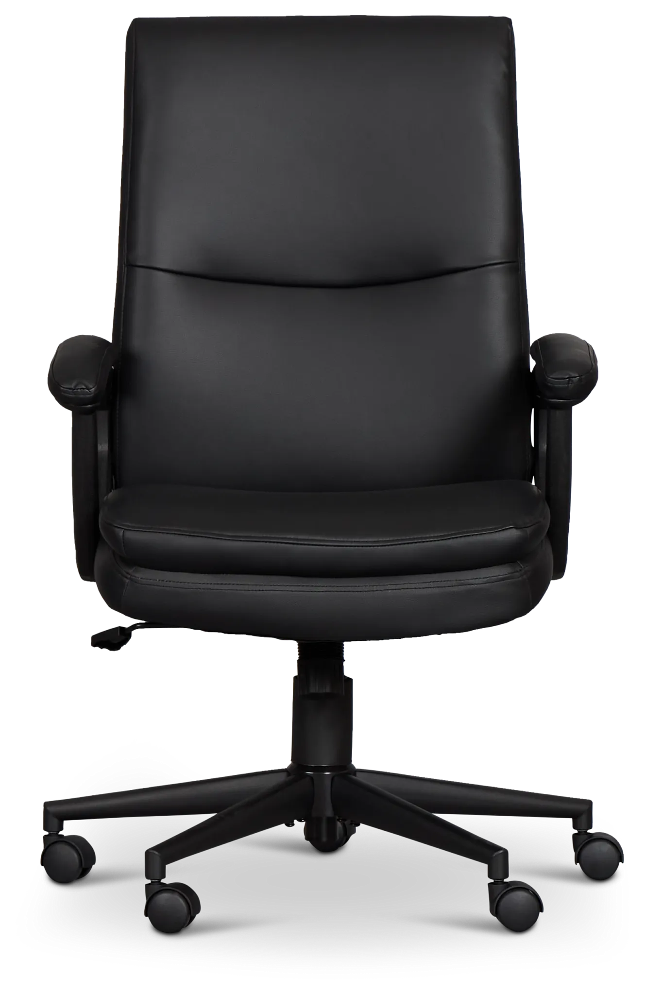 Krista Black Upholstered Desk Chair