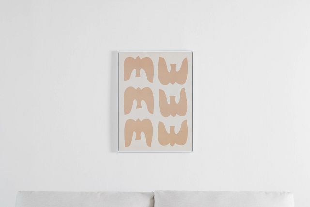 Niko Beige Framed Wall Art