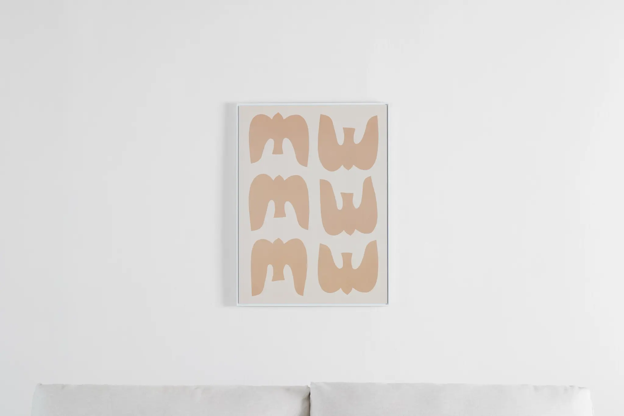 Niko Beige Framed Wall Art Niko Beige Framed Wall Art