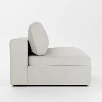 Destin Maguire Ivory Fabric Swivel Chair