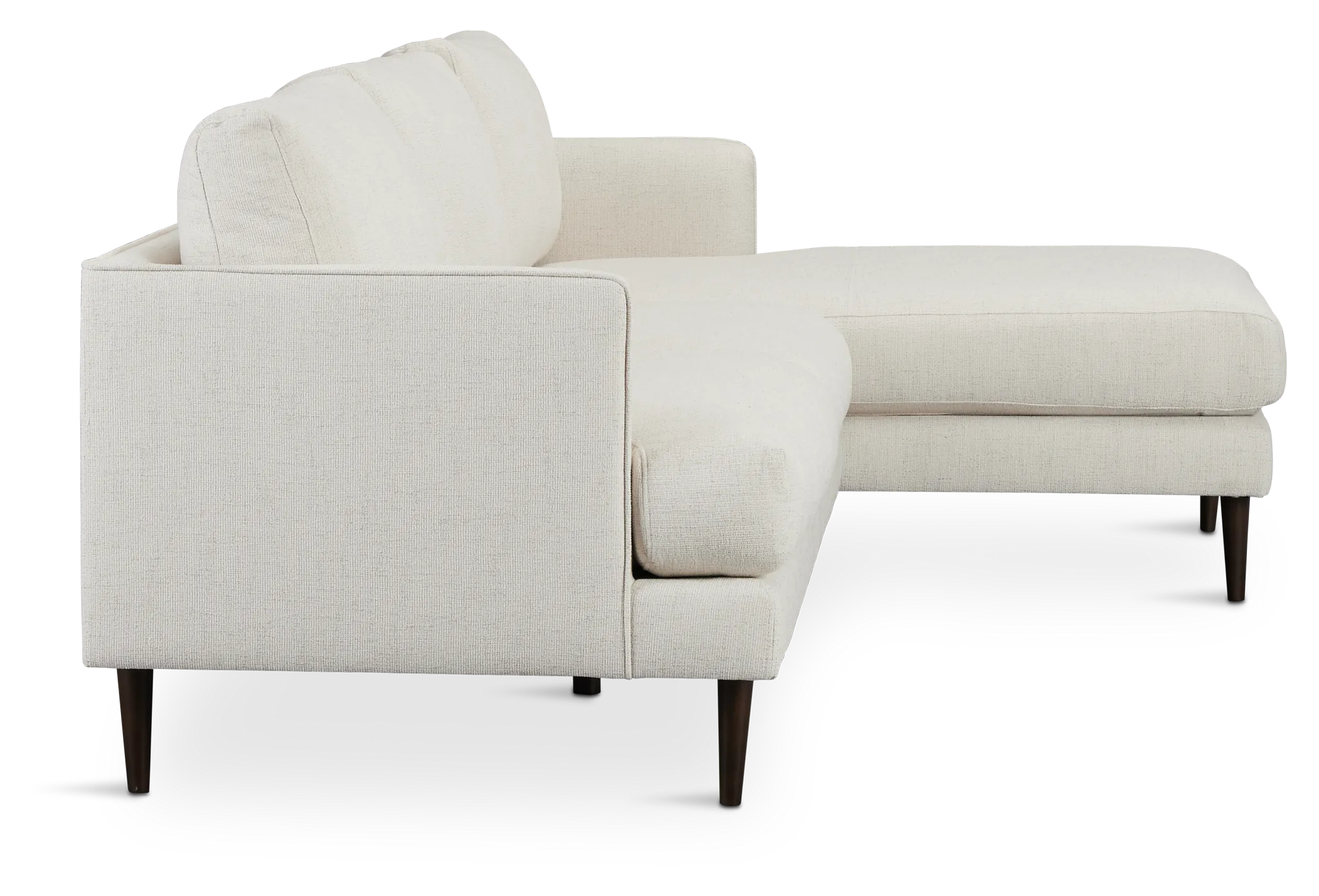 Easton Light Beige Fabric Right Chaise Sectional