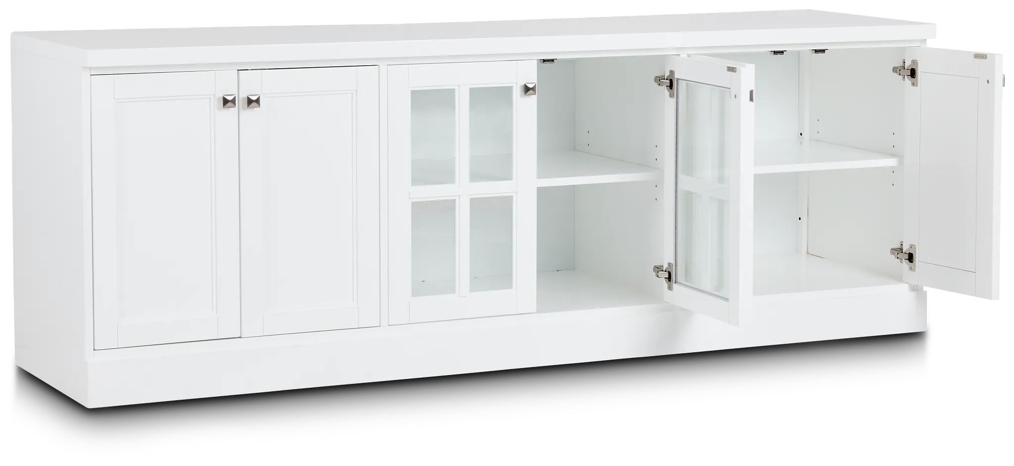 Newport White 84" Tv Stand