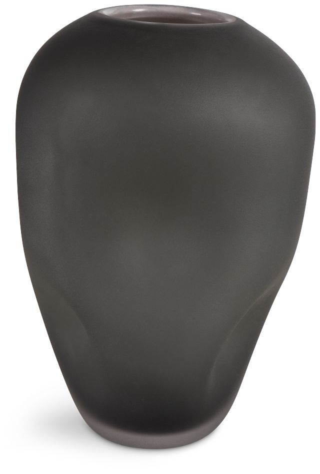Dusk Dark Gray Medium Vase