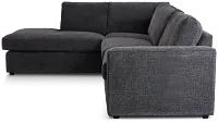 Maxie Dark Gray Micro Small Left Bumper Sectional