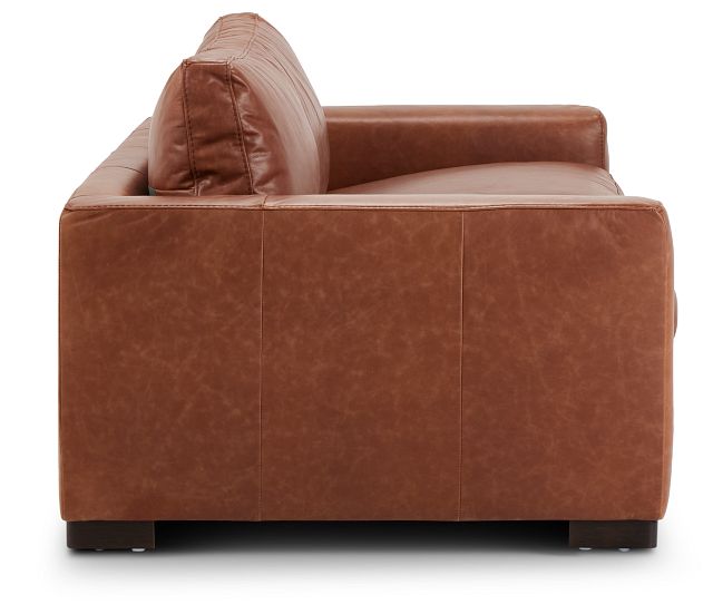 Bohan 89" Brown Leather Sofa (3)