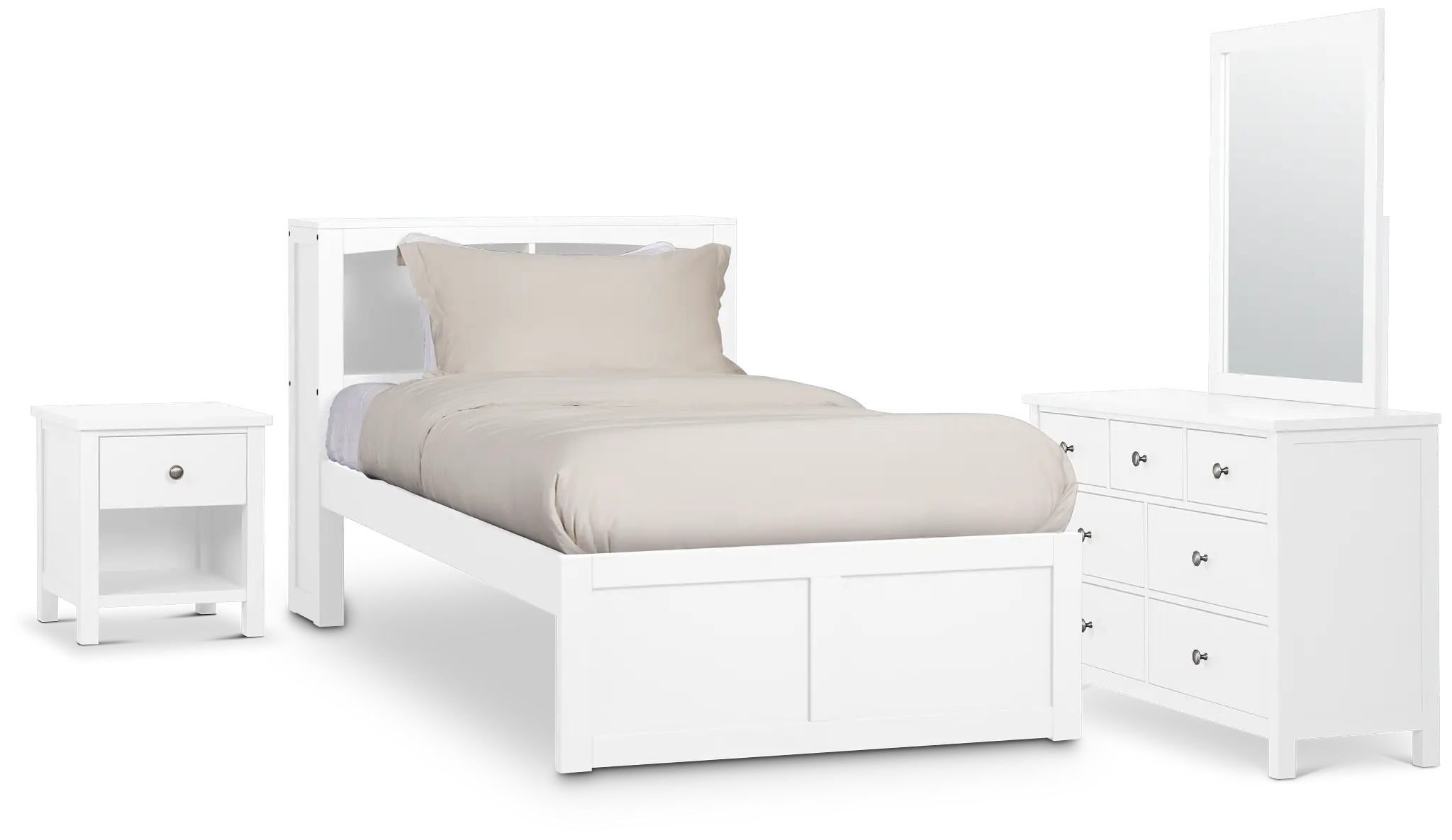 Charleston White Bookcase Bedroom Charleston White Bookcase Bedroom