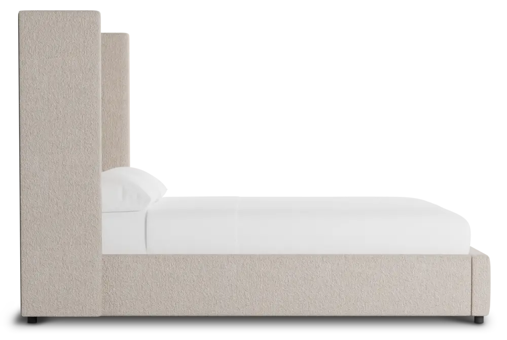 Captiva Elite Taupe 60" Upholstered Shelter Bed Captiva Elite Taupe 60" Upholstered Shelter Bed