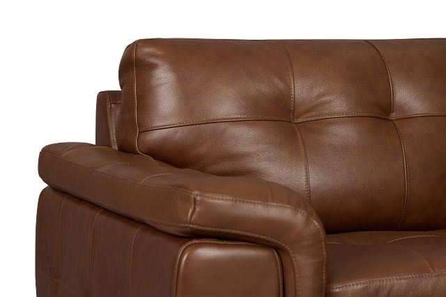 Braden Medium Brown Leather Sofa