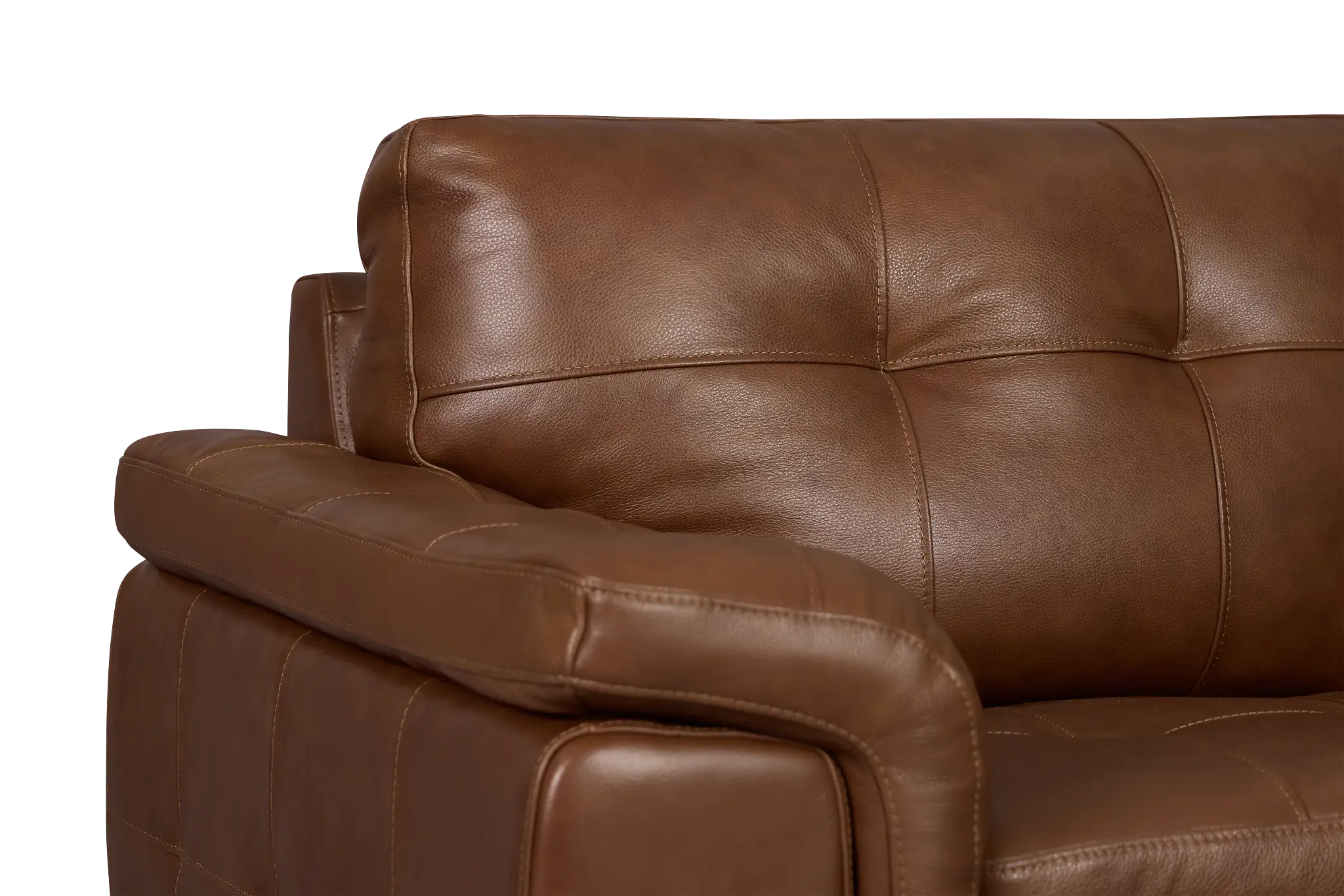 Braden Medium Brown Leather Sofa Braden Medium Brown Leather Sofa
