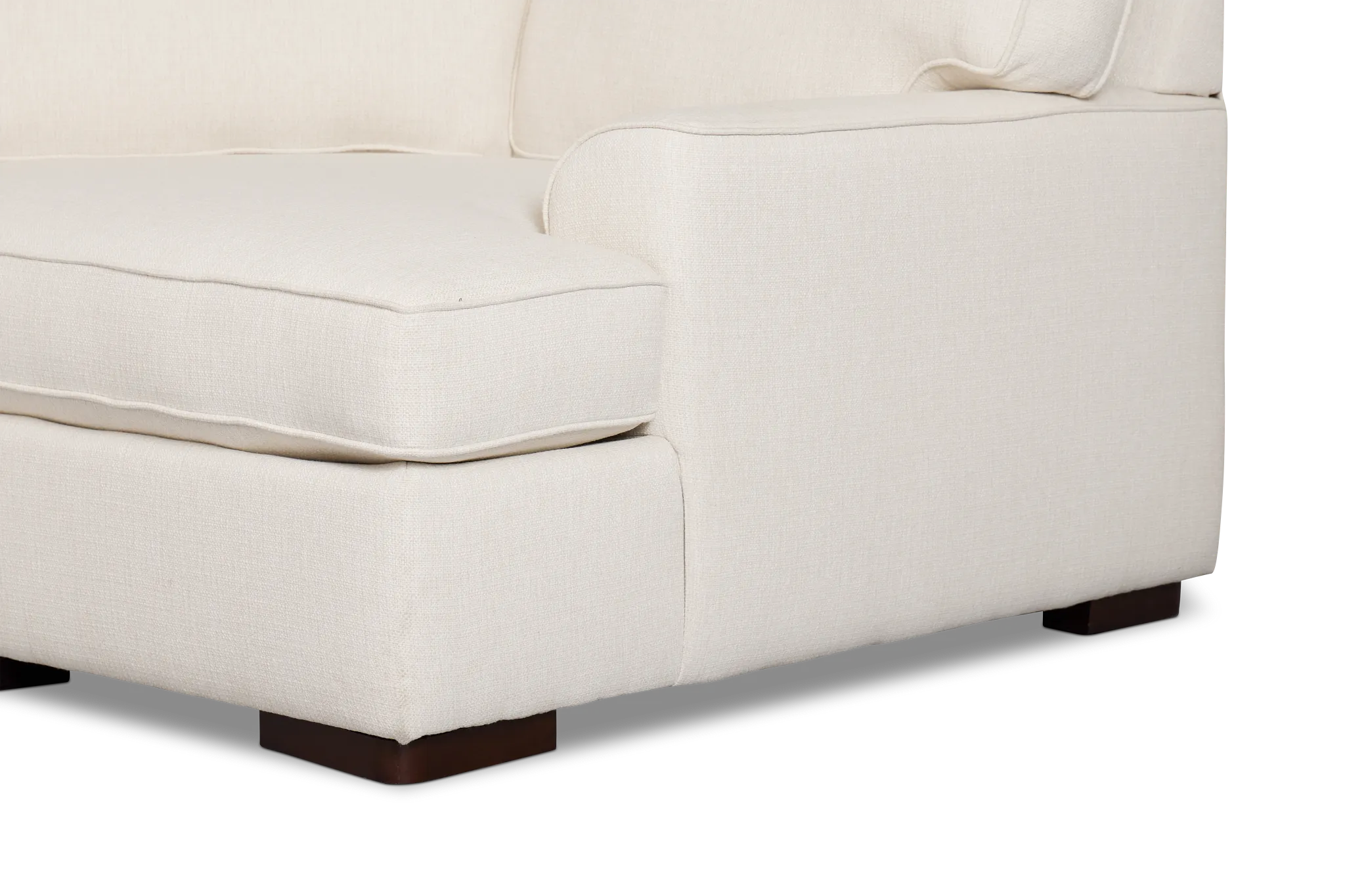 Sinclair Light Beige Fabric Dual Cuddler Sectional