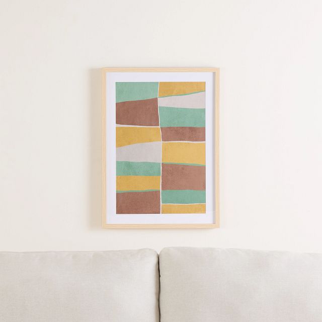 Zaley Multicolored Framed Wall Art