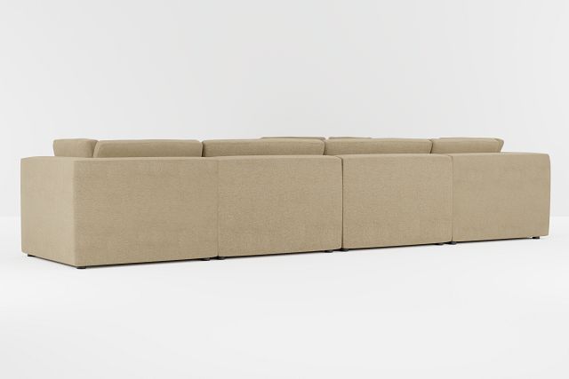 Destin Elite Taupe Fabric 6-piece Modular Sectional