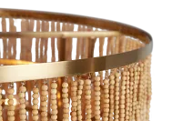 Sago Light Tone Wood Chandelier