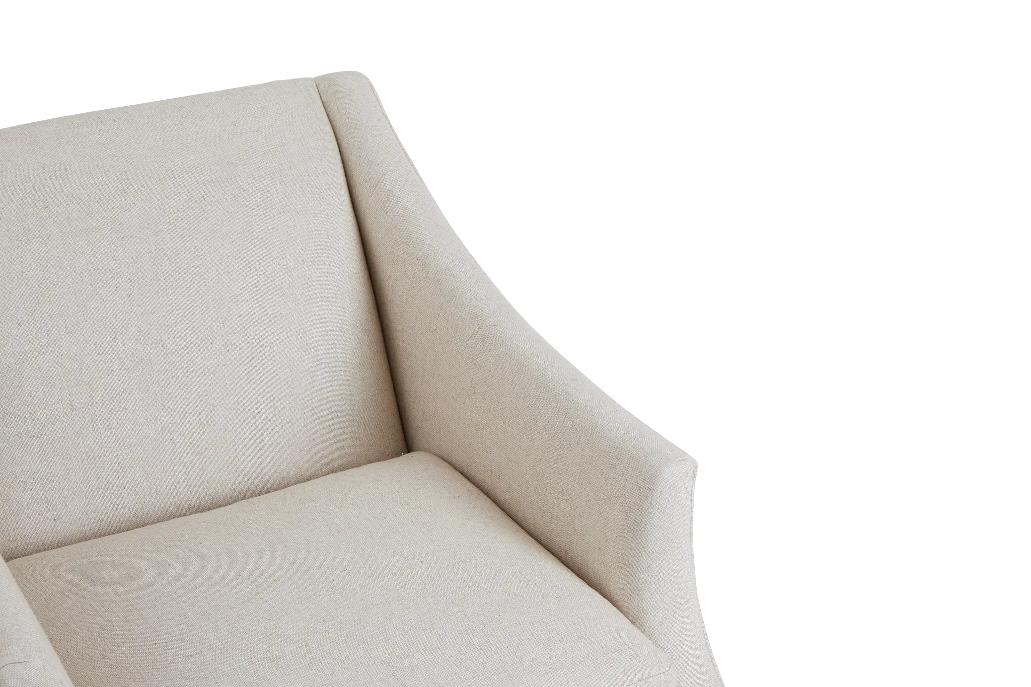 Clayton White Fabric Swivel Accent Chair Clayton White Fabric Swivel Accent Chair