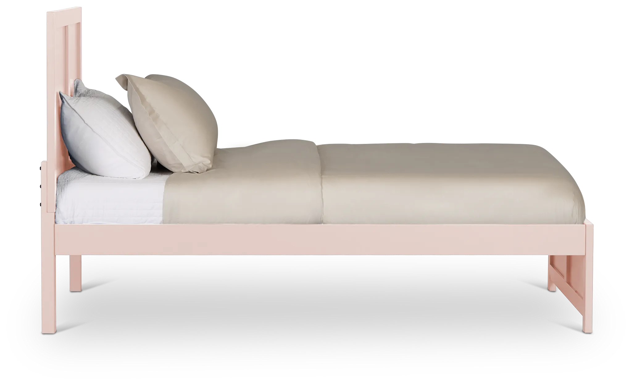 Charleston Pink Panel Bed