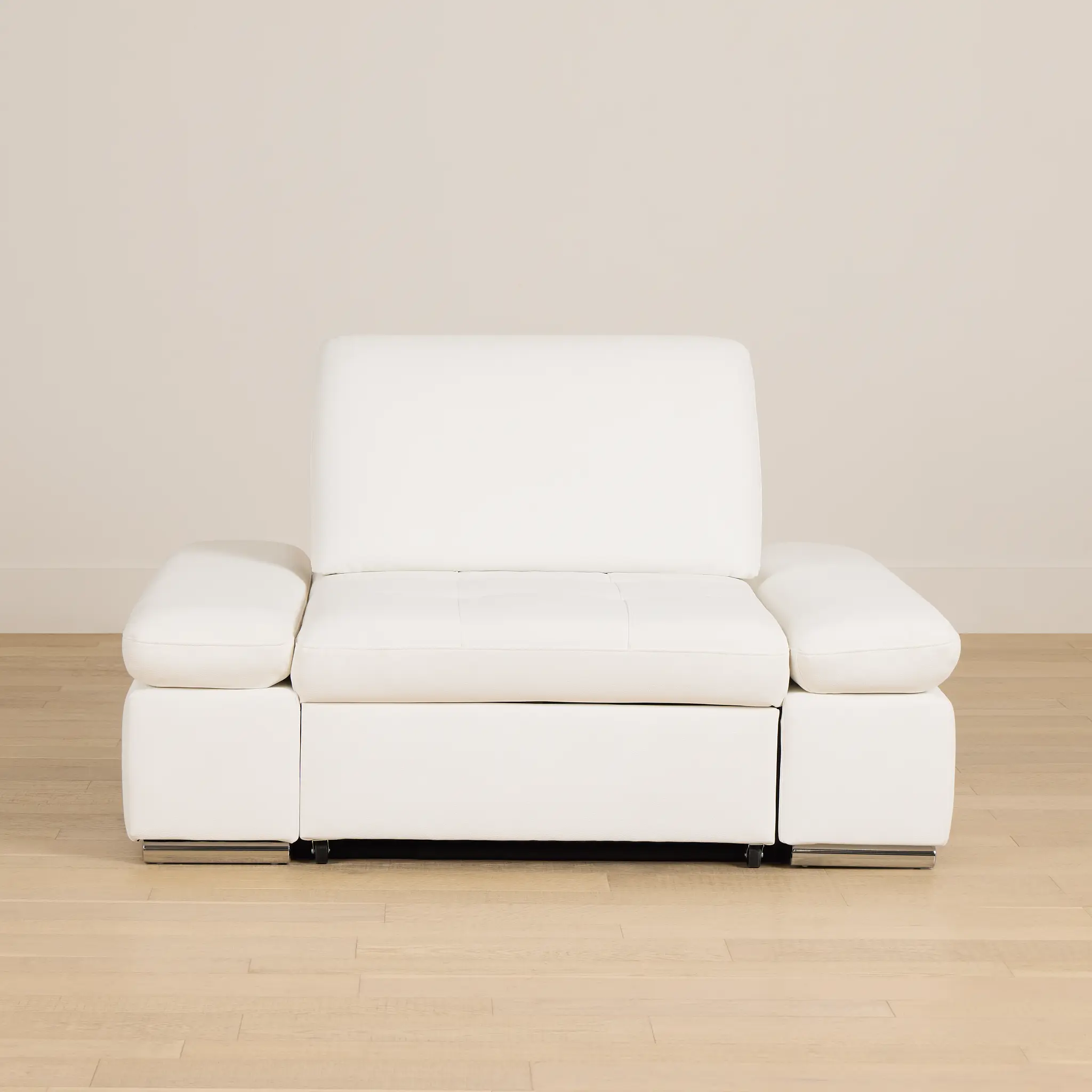 Eden White Micro Chair Pull-up Sleeper Eden White Micro Chair Pull-up Sleeper