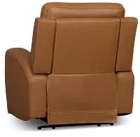 Belmont Medium Brown Lthr/vinyl Power Recliner