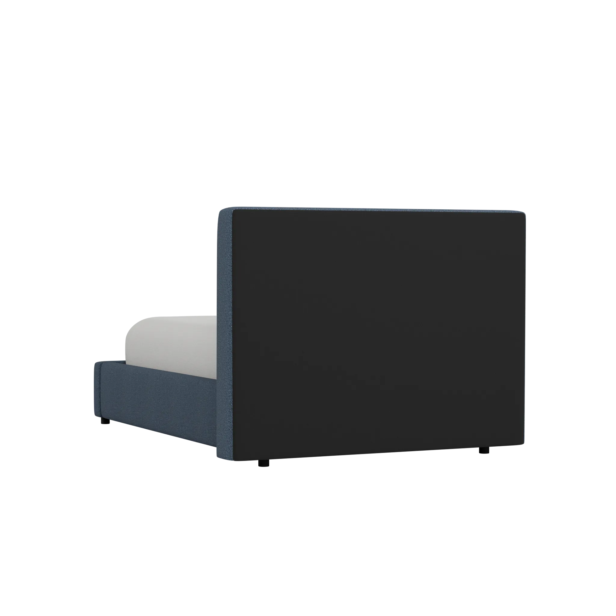 Grayton Elite Dark Blue 44" Upholstered Platform Bed