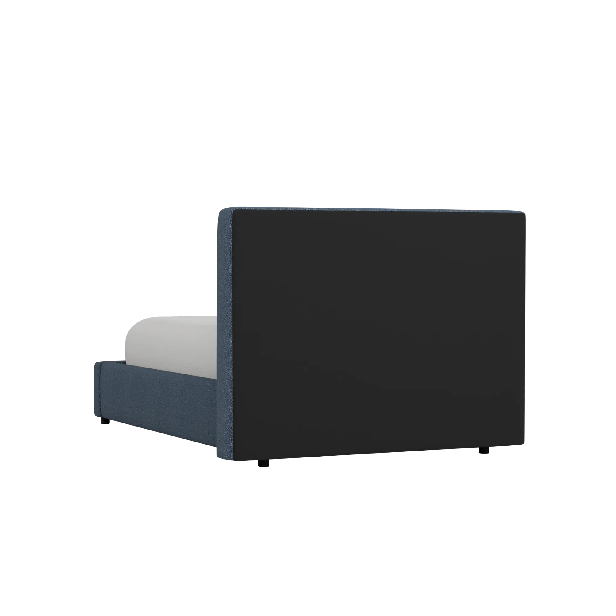 Grayton Elite Dark Blue 44" Upholstered Platform Bed Grayton Elite Dark Blue 44" Upholstered Platform Bed