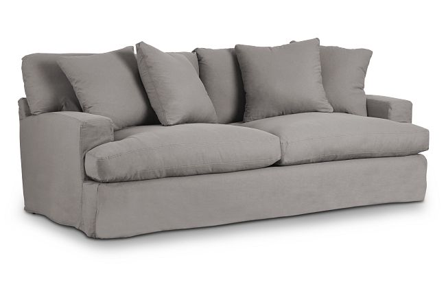 Delilah Gray Fabric Sofa