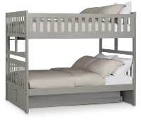 Charleston Gray Trundle Bunk Bed