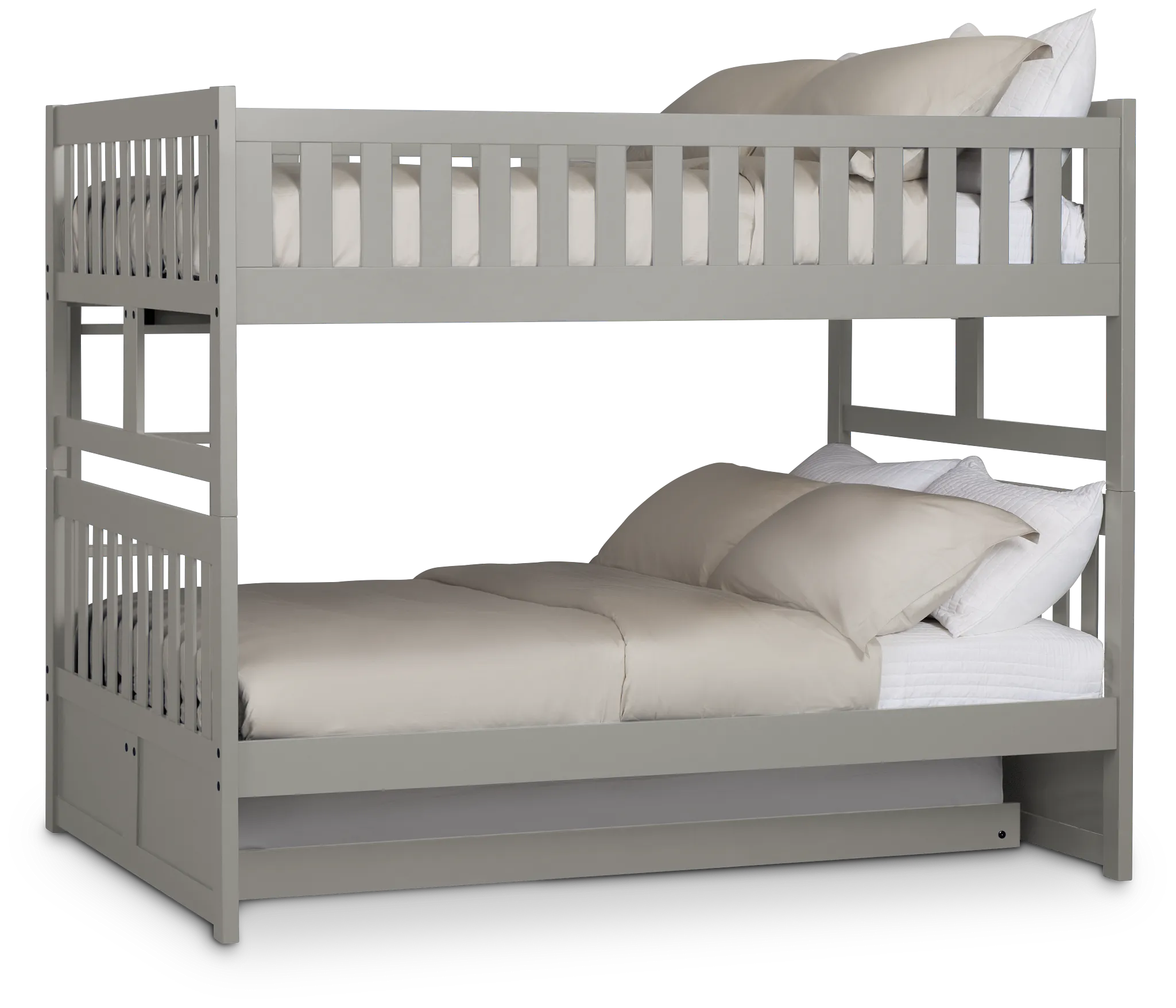 Charleston Gray Trundle Bunk Bed