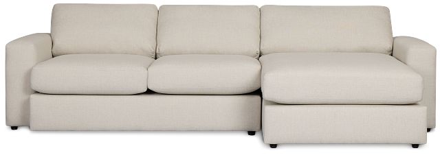 Brantley Light Beige Fabric Right Chaise Sectional