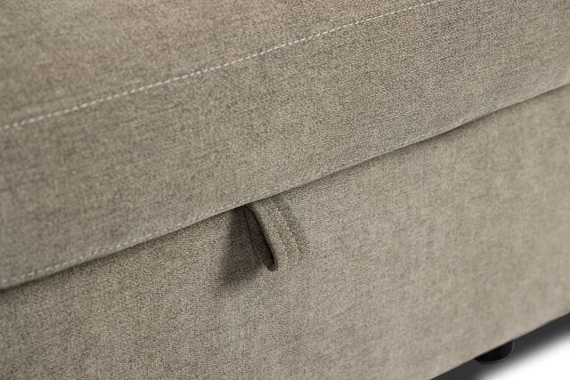 Addie Gray Fabric 2-piece Modular Storage Sofa With Console