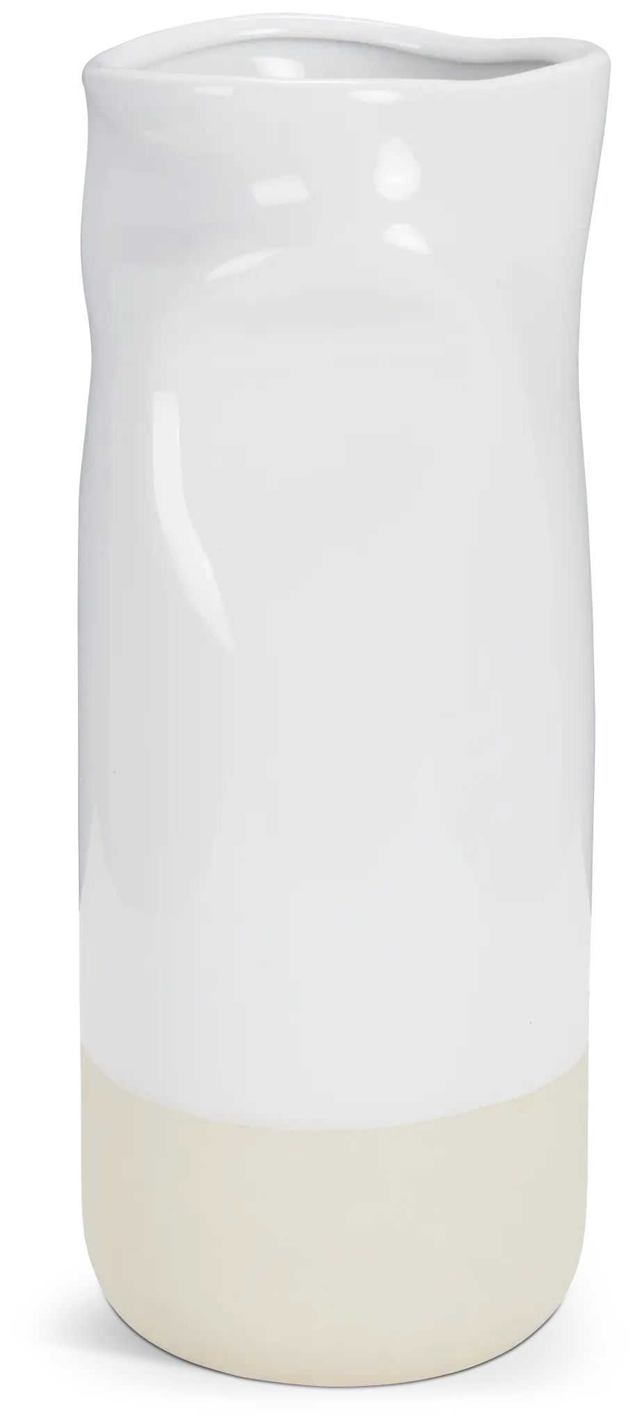 Mecari White Medium Vase Mecari White Medium Vase