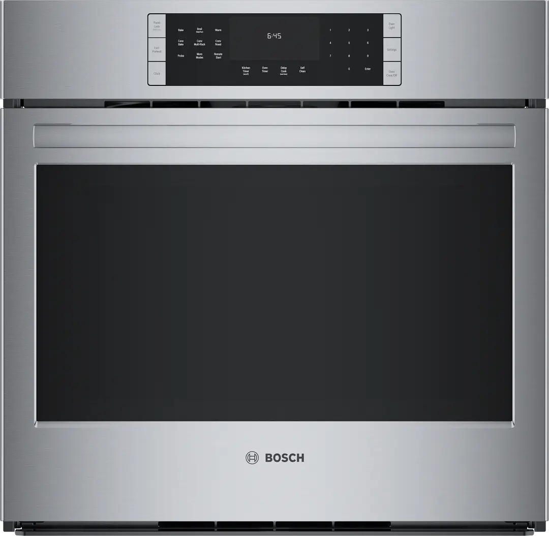 Bosch 800 Series Stainless Steel 30" Single Electric Oven Bosch 800 Series Stainless Steel 30" Single Electric Oven