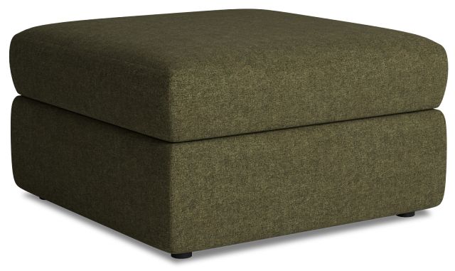 Citymod Green Fabric Storage Ottoman