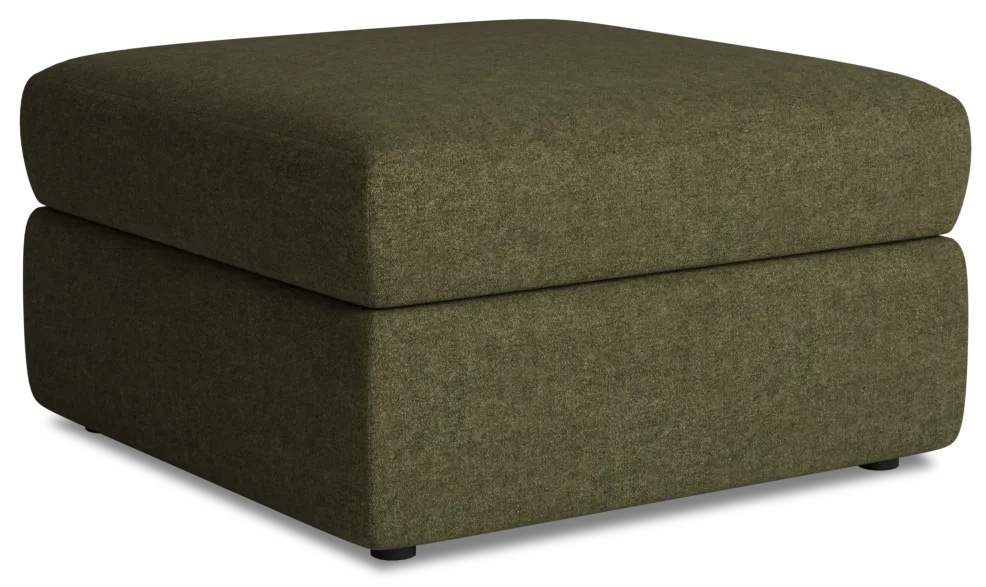 Citymod Green Fabric Storage Ottoman