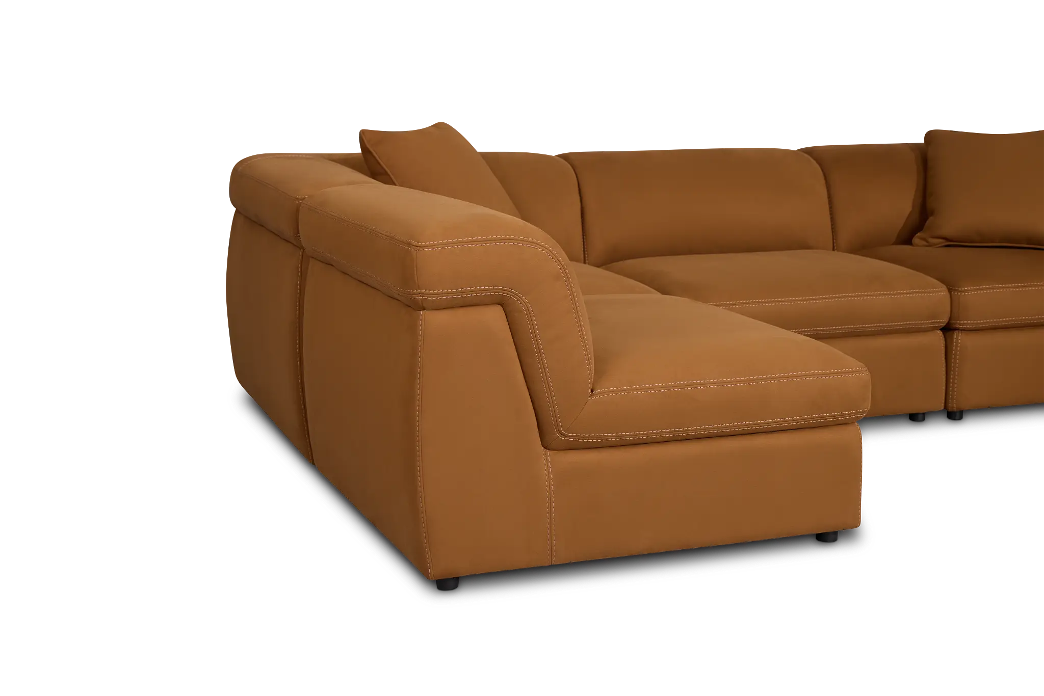 Aria Medium Brown Micro Immersive 4-piece Modular Sectional W/1 Speaker Aria Medium Brown Micro Immersive 4-piece Modular Sectional W/1 Speaker