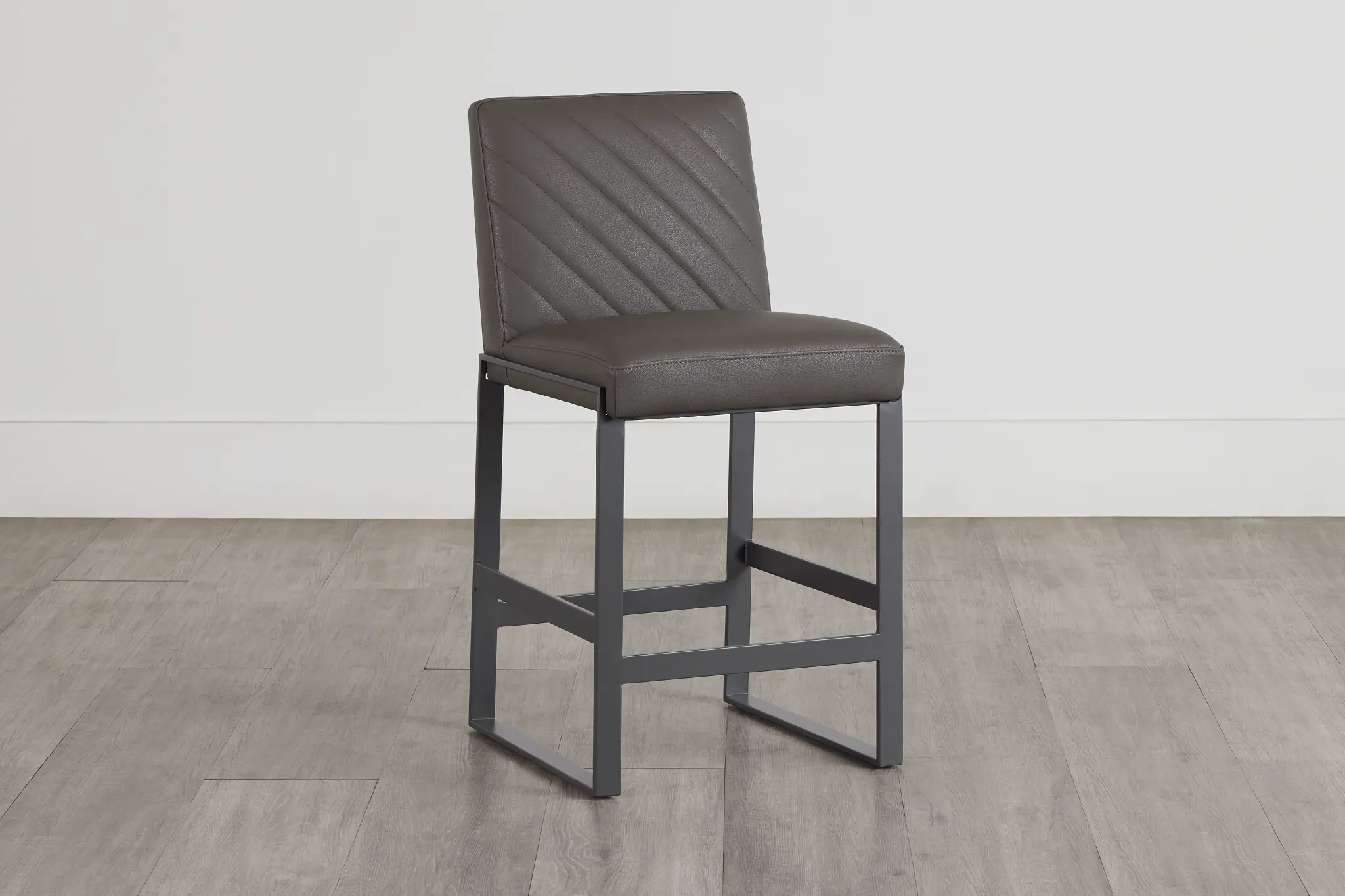 Harlem Dark Gray 24" Upholstered Barstool Harlem Dark Gray 24" Upholstered Barstool