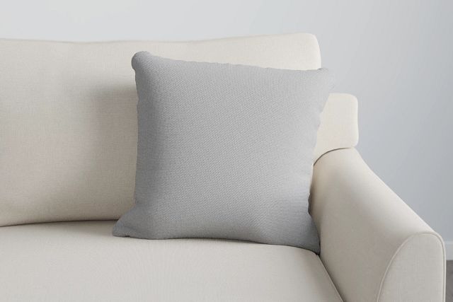 Delray Light Gray 20" Accent Pillow