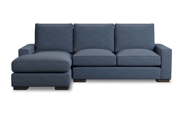 Edgewater Victory Dark Blue Left Chaise Sectional