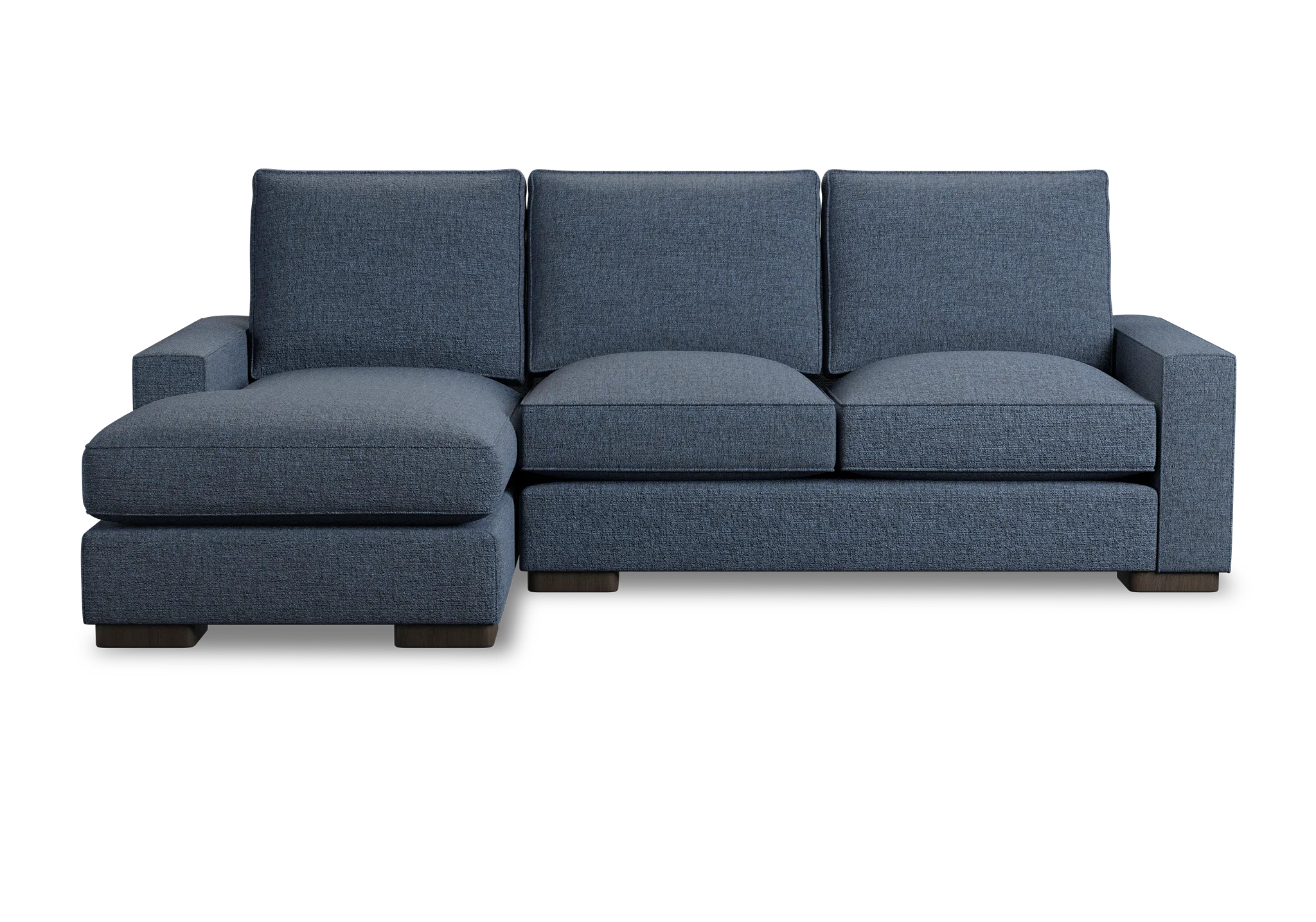 Edgewater Victory Dark Blue Left Chaise Sectional