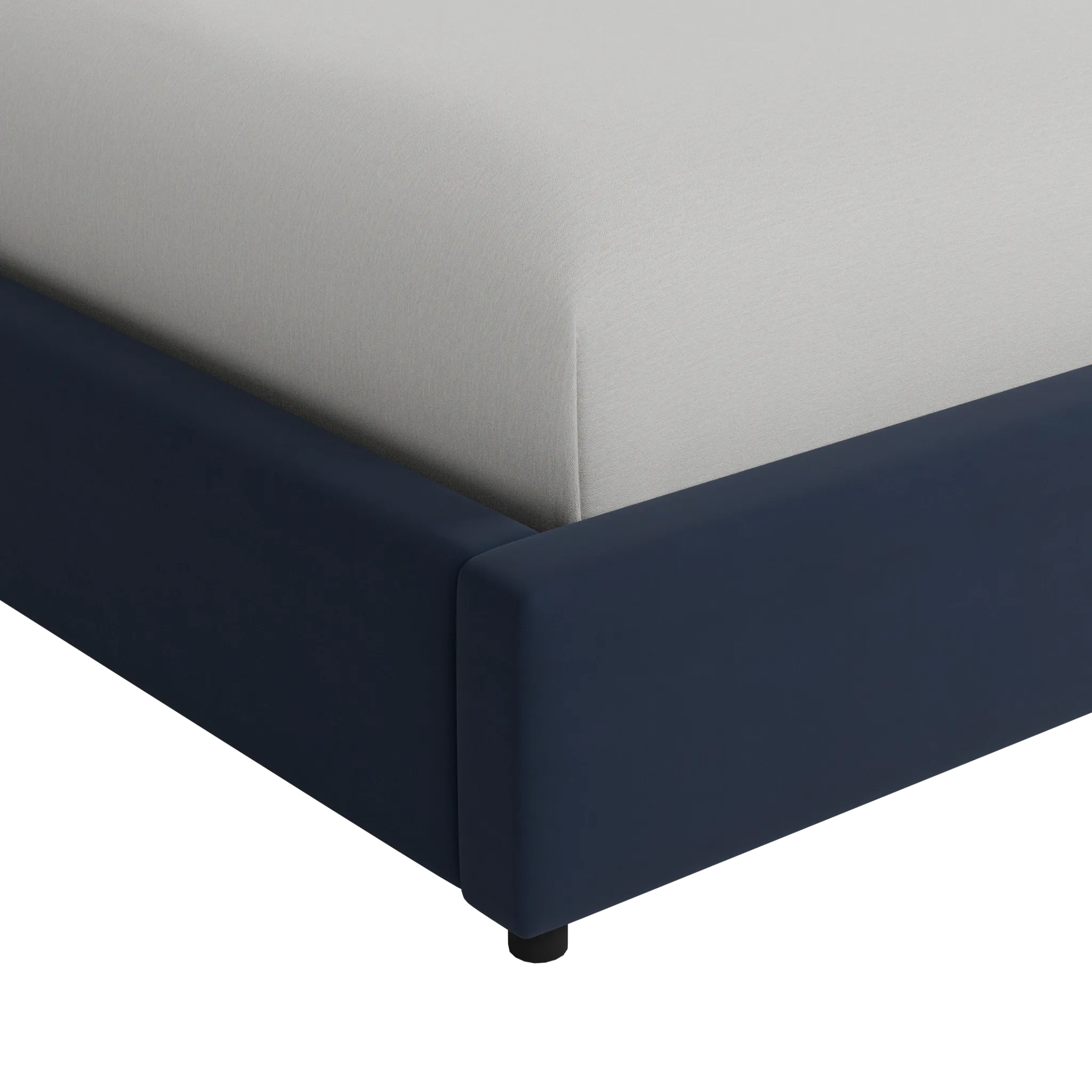 Grayton Joya Dark Blue 54" Upholstered Platform Bed