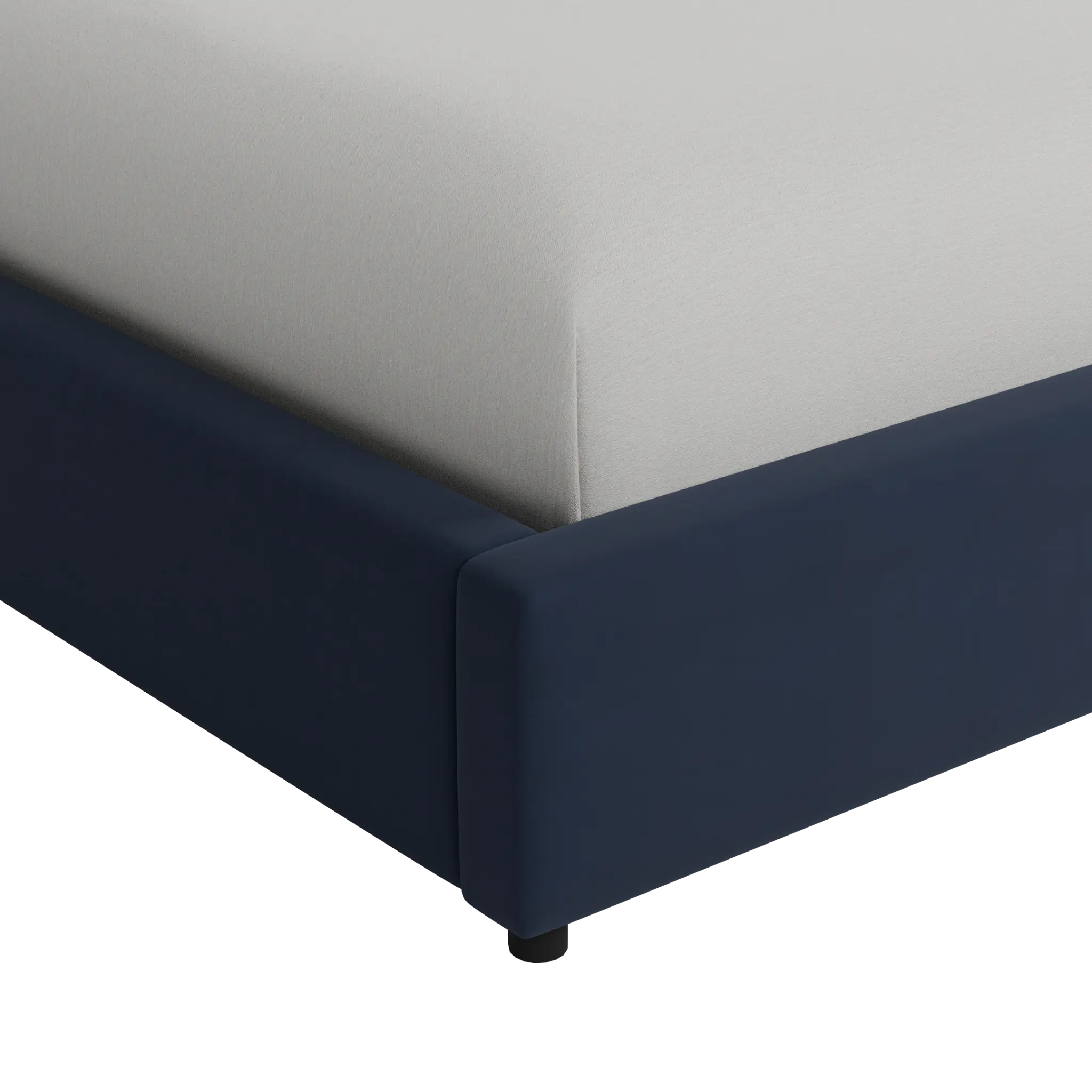 Grayton Joya Dark Blue 54" Upholstered Platform Bed Grayton Joya Dark Blue 54" Upholstered Platform Bed