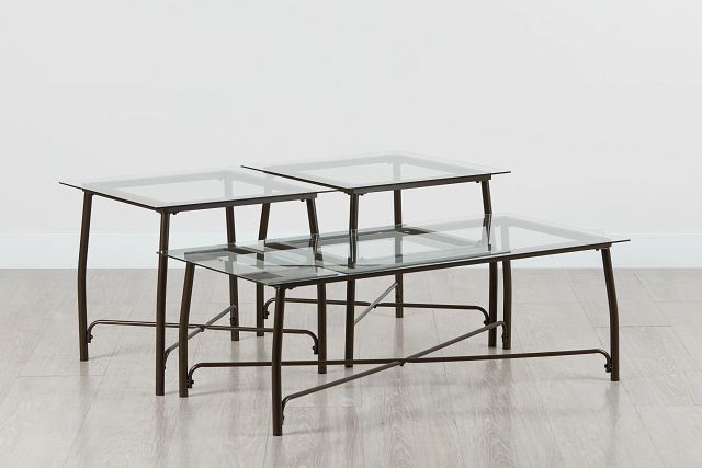 Dason Glass 3 Pack Tables (2)
