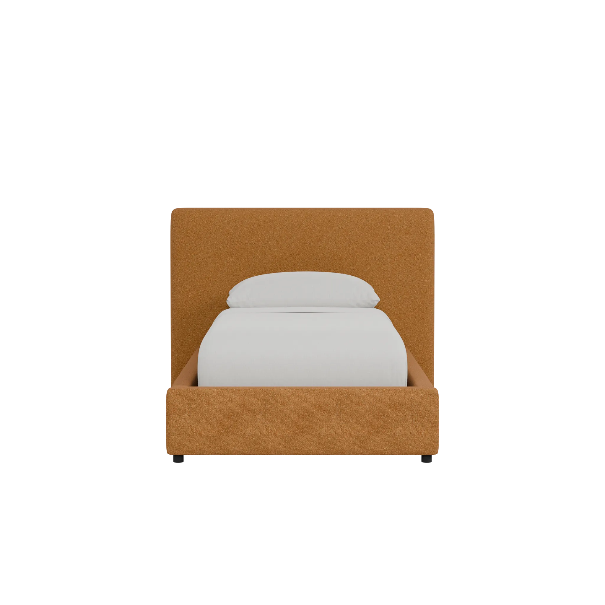 Grayton Elite Light Brown 44" Upholstered Platform Bed