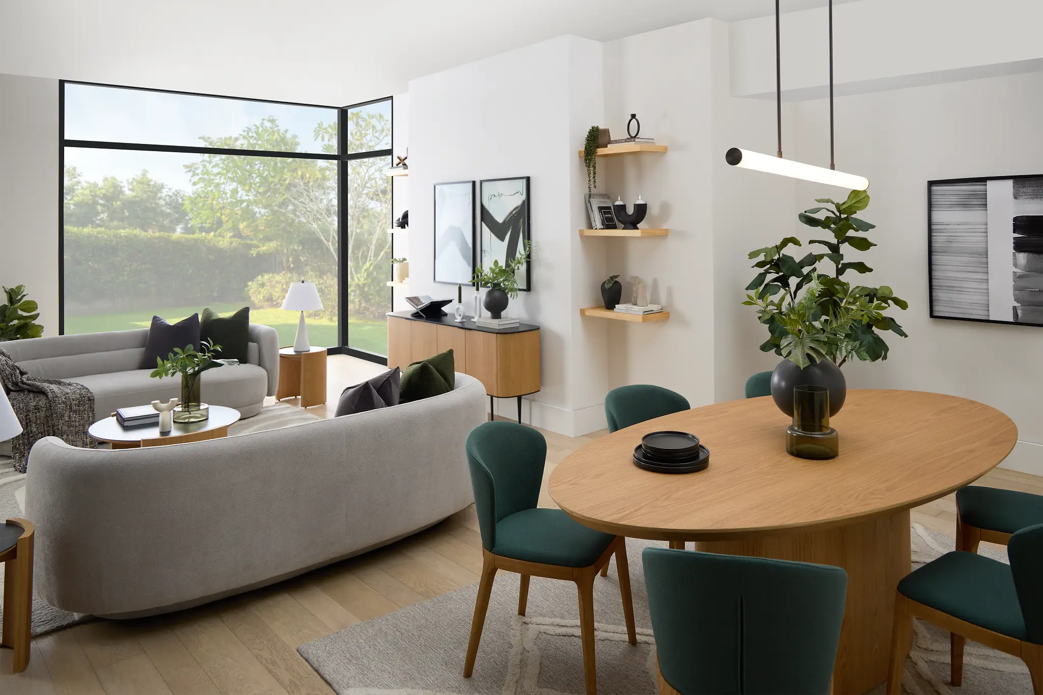 Nomad Light Tone 94" Oval Table Nomad Light Tone 94" Oval Table