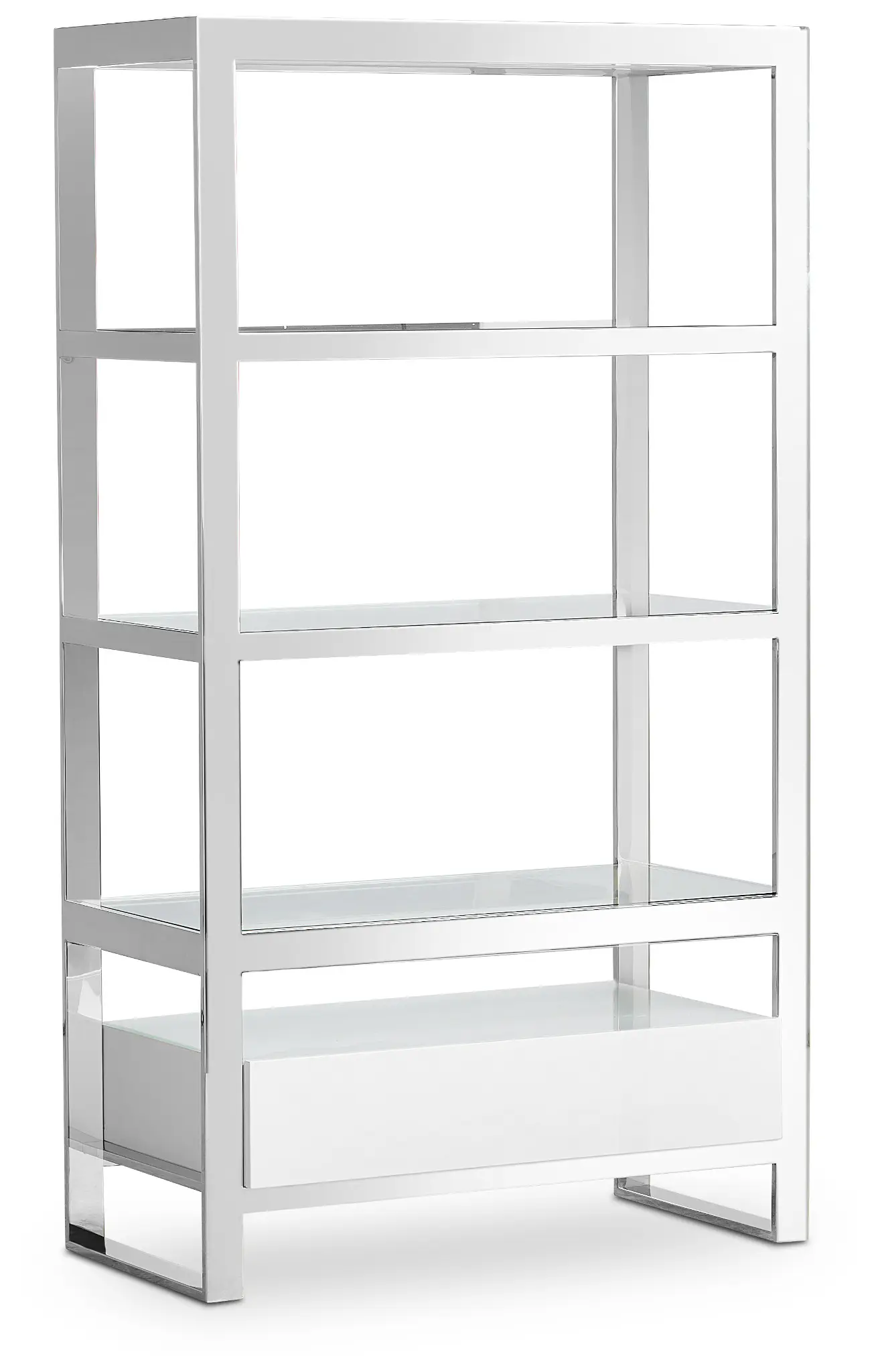 Miami White Open Bookcase Miami White Open Bookcase
