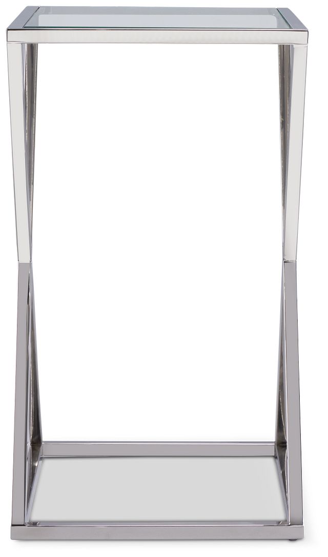 Gina Silver Accent Table