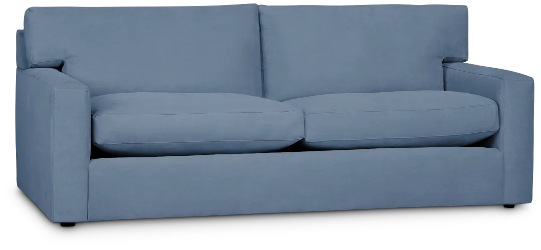 Hudson Blue Fabric Sofa