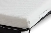 Austin White Fabric Memory Foam Sleeper